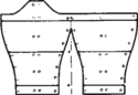 Design on paper for sleve using stump measured in three places