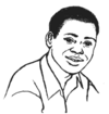  a man speaking