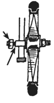 components of a support axle.