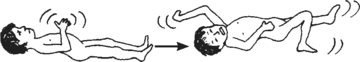 A child lying on floor with seizures in hand then spread to feet